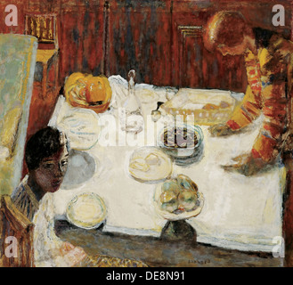 Tovaglia bianca (sala da pranzo), 1925. Artista: Bonnard Pierre (1867-1947) Foto Stock