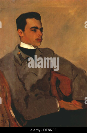 Ritratto del principe Nikolay Yusupov, Conteggio Sumarokov-Elston (1883-1908), 1903. Artista: Serov, Valentin Alexandrovich (1865-1911) Foto Stock