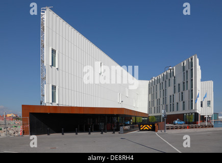 La nuova Città delle Nazioni Unite a Marmormolen nel porto di Copenhagen, a 45.000 m2 di ottagono, irregolare a forma di stella edificio. Foto Stock