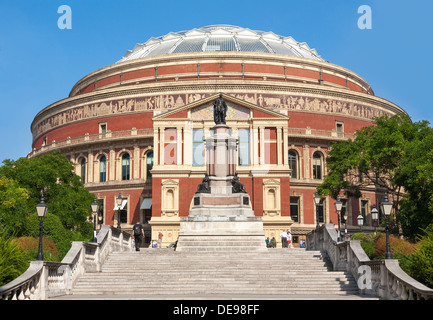 Il Royal Albert Hall di Londra, Regno Unito, vista posteriore dal principe consorte Road, Foto Stock