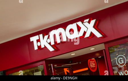 TK maxx segno a Solihull Regno Unito Foto Stock