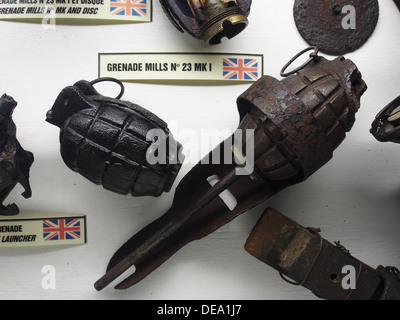Granata Mills No23 MkI, Mus e somme 1916, 041 Foto Stock
