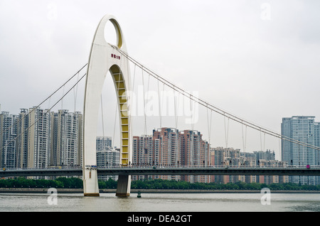 Liede Bridge , Pearl River , Guangzhou , Cina Foto Stock