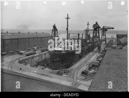 Vista generale della costruzione navale Dock con navi di munizioni nel processo di costruzione. 299640 Foto Stock