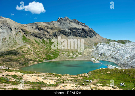 Lac des Autannes, lago di montagna, Alpi Bernesi, Canton Vallese, Svizzera Foto Stock