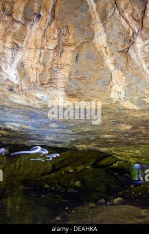 Pekarna grotta, nazionale monumento naturale, Moravsky Kras, Carso Moravo, regione Moravia del Sud, Repubblica Ceca, Europa Foto Stock