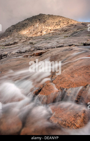 Flusso a Rago massiv in Rago National Park, Nordland county, Norvegia, Scandinavia, Europa Foto Stock