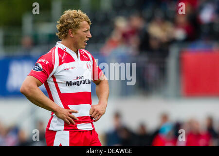 Londra, Regno Unito. Il 15 settembre 2013. Gloucester's Billy Twelvetrees. Azione dai Saraceni vs Gloucester durante la Aviva Premiership Round 2 partita giocata a Allianz Park, Londra Credito: Graham Wilson/Alamy Live News Foto Stock