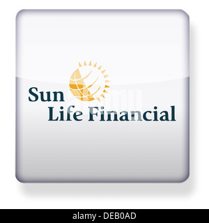 Sun Life logo finanziari come l'icona di un'app. Percorso di clipping incluso. Foto Stock