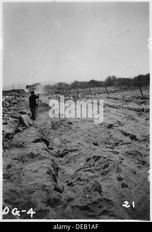 Carrello sentieri. Il Springfield-Big Butte Road in costruzione. 298336 Foto Stock