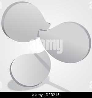 Abstract 3D'EPS10 cloud piastrelle sagomate Foto Stock