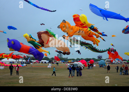 L'annuale festival di kite a Southsea, Hampshire Agosto 2013 Foto Stock