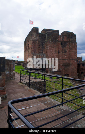 Carlisle Castle Norman mantenere Torre Carlisle Cumbria Inghilterra Regno Unito Foto Stock
