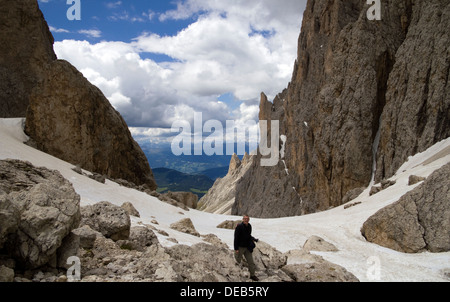 Pass Sassolungo Val Gardena Dolomiti Trentino Foto Stock