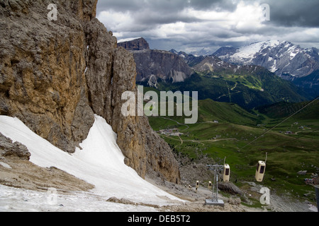 Pass Sassolungo Val Gardena Dolomiti Trentino Foto Stock