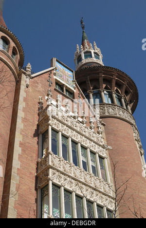 Casa privata progettato da Puig i Cadafalch 1905. La Casa de les Punxes. Barcellona. La Catalogna. Spagna Foto Stock