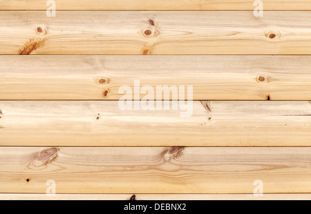 Giallo parete in legno realizzato in pino schede madri. Naturale texture di sfondo Foto Stock