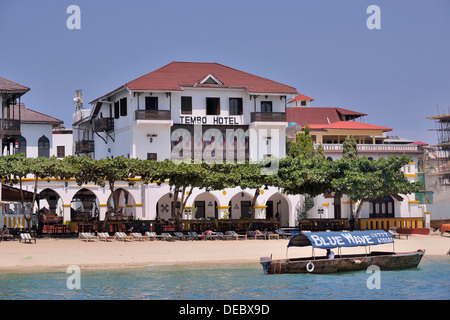 Tembo Hotel nel centro storico, dichiarato patrimonio culturale mondiale dall'UNESCO, la città di pietra, città di Zanzibar, Zanzibar, Tanzania Foto Stock