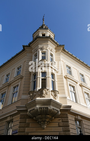 Finestra di Baia, Kramergasse, centro storico di Klagenfurt, Carinzia, Austria Foto Stock