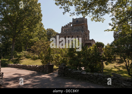 Il castello di Gillette in East Haddam, Connecticut - ex casa del famoso attore William Gillette che ha giocato Sherlock Holmes sul palco. Foto Stock