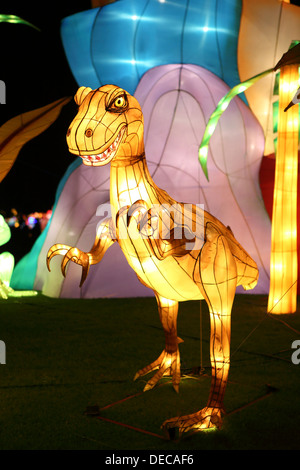 Metà autunno festa delle lanterne a giardini dalla Baia di Singapore Foto Stock