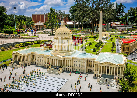 In tutto il mondo a Legoland - Washington DC Foto Stock