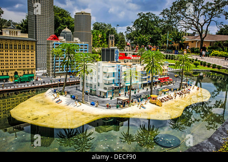 In tutto il mondo a Legoland - Miami Foto Stock