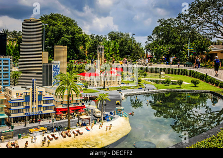 In tutto il mondo a Legoland - Miami Foto Stock