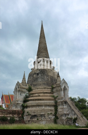 Wat Phra Si Sanphet rovine, Ayuthhaya Thailandia Foto Stock