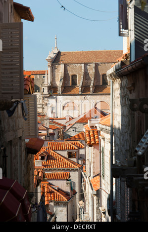 Vista sulla città, Dubrovnik, Dubrovnik-Neretva county, Croazia, Europa. Foto Stock