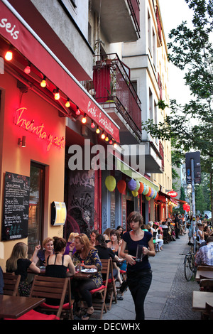 Berlino, Germania, Street ristoranti a Berlino - Kreuzberg Foto Stock