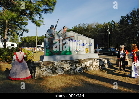 Campo di Battaglia di Olustee stato storico Parco ricorda il sito della Florida la più grande guerra civile battaglia il 20 febbraio 1864. Foto Stock