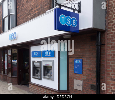 Aperto recentemente TSB Trustee Savings Bank branch scaturita dalla Lloyds Bank per soddisfare le norme di concorrenza comunitarie Foto Stock