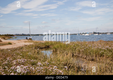 Hengistbury Head, vicino Mudeford, Christchurch, Dorset, Inghilterra, Regno Unito Foto Stock