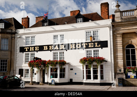 The Bear Hotel, Devizes, Wiltshire, Inghilterra, Regno Unito Foto Stock