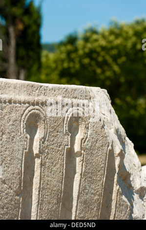 'Stecak' necropoli di Radimlja, situato nei pressi di Stolac, Bosnia e Erzegovina, l'Europa. Foto Stock