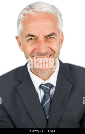 Lieto uomo d'affari alla ricerca Foto Stock