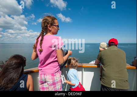Stati Uniti d'America Ferries Cape May - Lewes traghetto che collega il New Jersey a Delaware attraverso la bocca del Delaware Bay - passeggeri Foto Stock