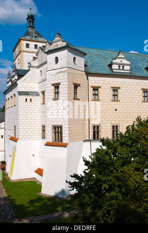 Zamek palace castle Pardubice city eastern Bohemia Czech Republic Europe Foto Stock