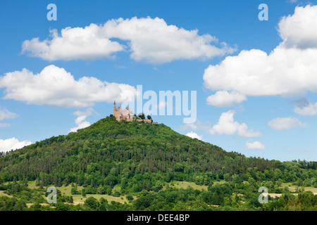 Hohenzollern Castello nei pressi di Hechingen, Svevo, Baden Wurttemberg, Germania, Europa Foto Stock