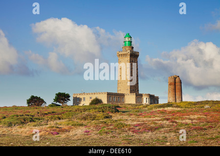 Faro di Cap Frehel, Cotes d'Armor Bretagna, Francia, Europa Foto Stock