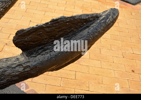 Vecchio anchor fluke close up foto Foto Stock