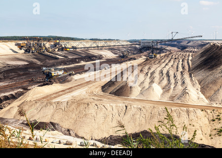 Cottbus Tagebau Nord, Brandeburgo, Germania Foto Stock