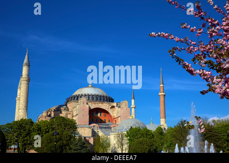 Hagia Sophia (Aya Sofya) (la chiesa della Santa sapienza), il Sito Patrimonio Mondiale dell'UNESCO, Istanbul, Turchia, Europa Foto Stock
