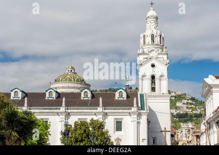 Cattedrale Metropolitana di Quito, Sito Patrimonio Mondiale dell'UNESCO, Provincia Pichincha, Ecuador, Sud America Foto Stock