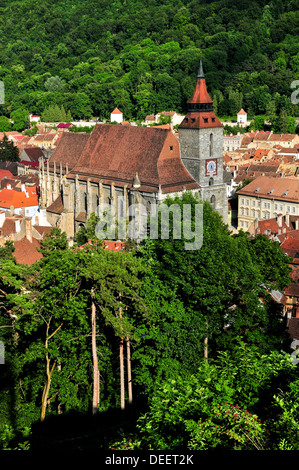 La chiesa nera a brasov Transilvania, Romania Foto Stock