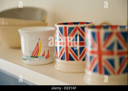 Unione Jack tazze da Emma Bridgewater Foto Stock