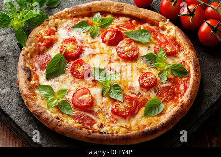 La pizza napoletana Foto Stock