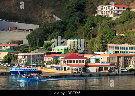 Ferry Terminal in Road Town,Tortola, Isole Vergini Britanniche,dei Caraibi Foto Stock