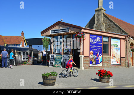 West Somerset Railway, Minehead Stazione, Minehead, Somerset, Inghilterra, Regno Unito Foto Stock